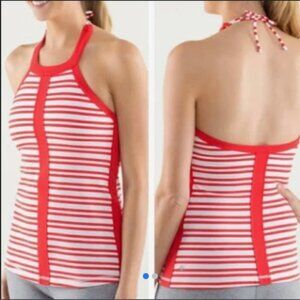 Lululemon How to Be Zen Halter Striped Yoga Top